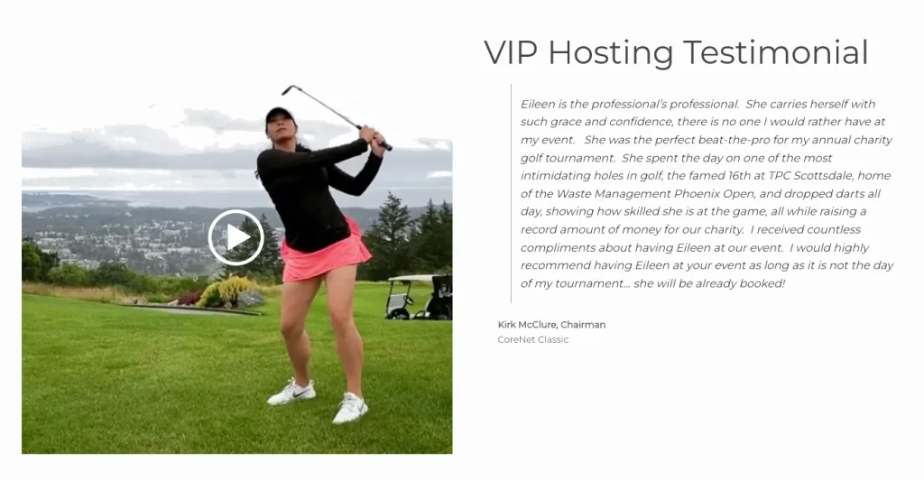 Eileen Kelly Golf On-Page Video Element